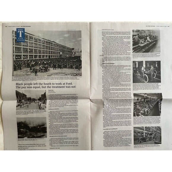 Car That Moved America Forward USA Today newspaper 3/10/24 - Picture 2 of 3